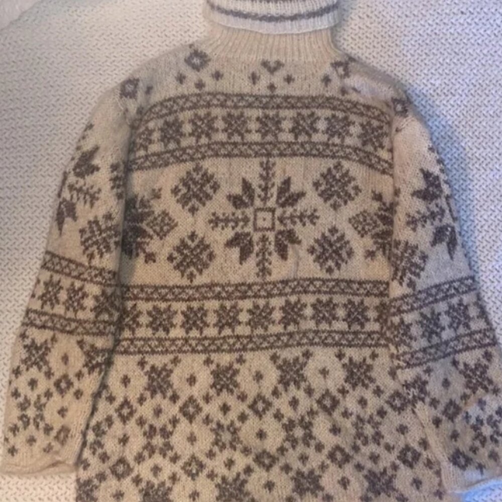 Ralph Lauren Vintage Fair Isle Mohair/Wool Sweater- Women’s Medium - Picture 2 of 7